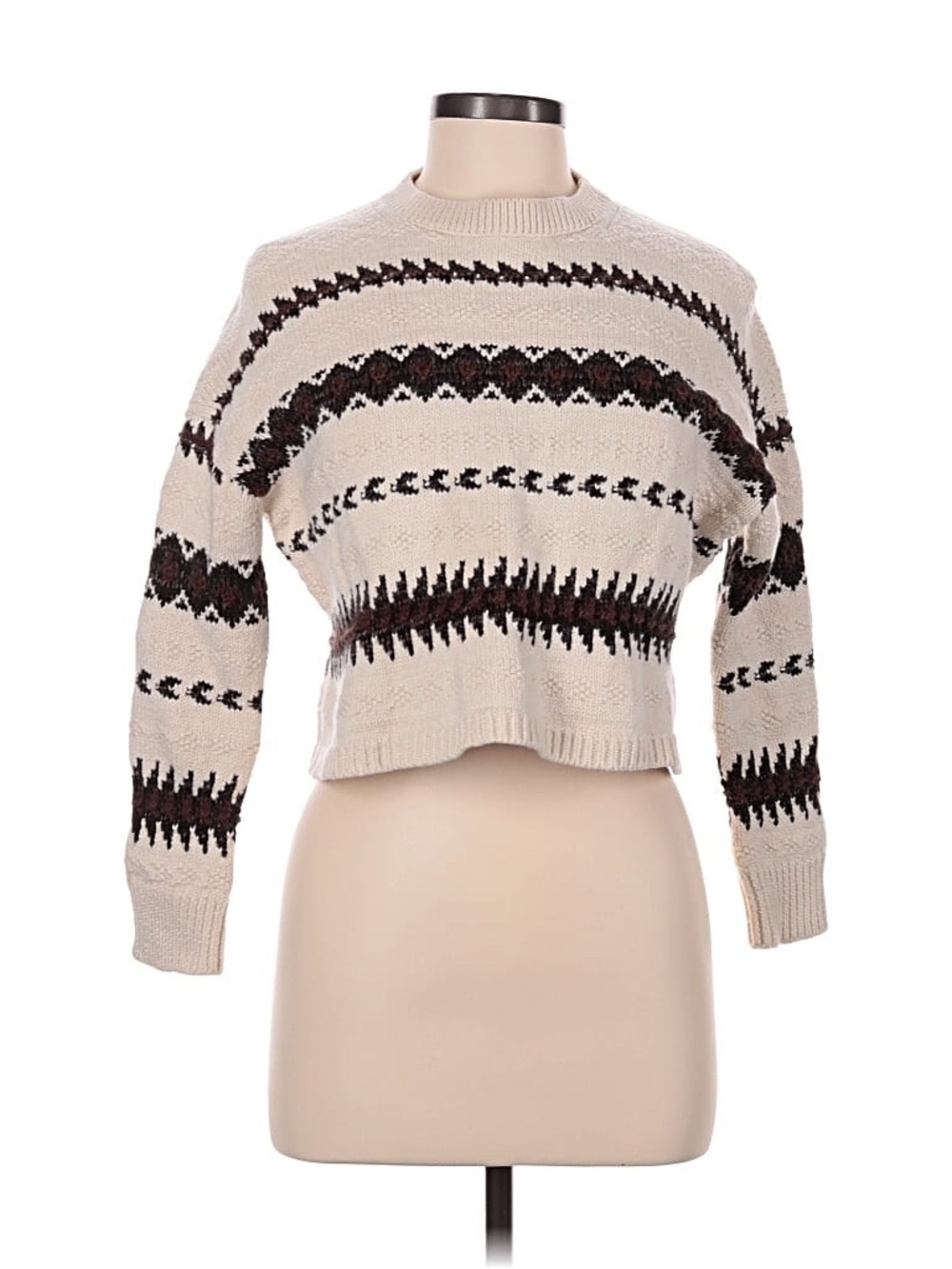 Cropped polo sweater